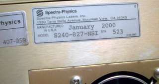 Spectra Physics Tornado Laser Power Supply S240 827  