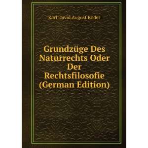   Rechtsfilosofie (German Edition) Karl David August RÃ¶der Books