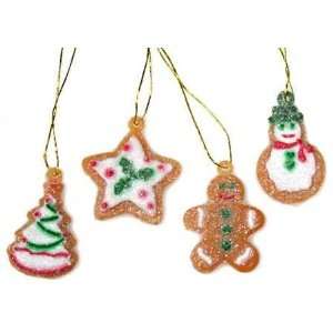  Gingerbread Theme Miniature Ornaments 36 Total Pcs.: Kitchen & Dining