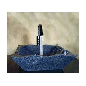  Stone Vessel Sink Stone Bowl LUX DAWN: 15.75 W x 4.75 H 