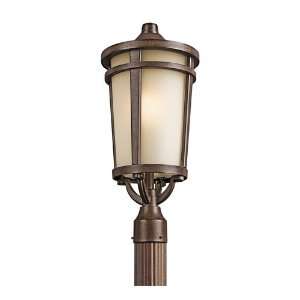   49074BST Atwood 1 Light Post Lights & Accessories in Brown Stone