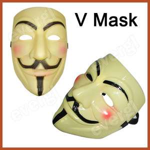 for VENDETTA Halloween MASK Prop Costume GUY Fawkes FREE SHIPPING 