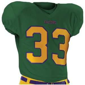 Alleson 790Z Dazzle Custom Football Jerseys DG   DARK GREEN AM  