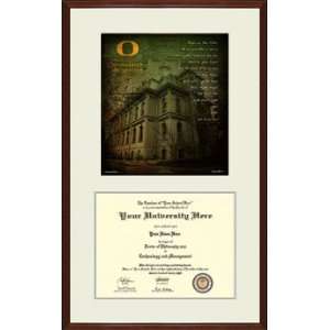 University of Oregon Diploma Frame Deady Hall Small  
