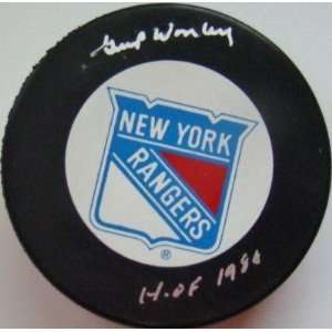   SIGNED Rangers Hockey Puck   Autographed NHL Pucks