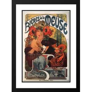  Mucha, Alphonse Maria 19x24 Framed and Double Matted 