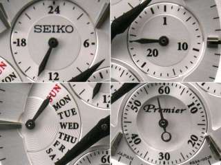 Seiko Mens Premier Retrograde Day Indicator Watch SRL019, SRL019P1 