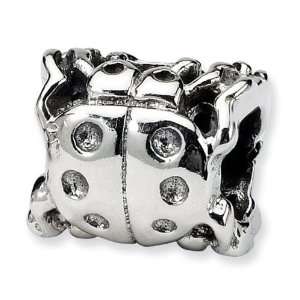    925 Sterling Silver Insect Ladybug Charm Jewelry Bead Jewelry