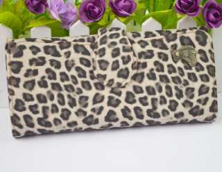   Lady Leopard Faux Leather Coin Cash ID Credit Card Purse Wallet FZ496