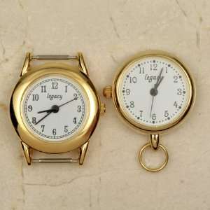  4 Mixed Styles Gold Plated Beading Watch Face Lot: Home 