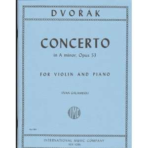  Dvorak, Antonin   Concerto in a minor, Op. 53   Violin and 