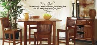 Dear god I want to take a minute Vinyl Wall Art Words Decals Stickers 