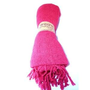  Thai Cotton Scarf Hand Woven Scarves Dyed Pink Free 