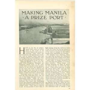  1912 Philippines Improving Manila Habor Ayala Bridge 