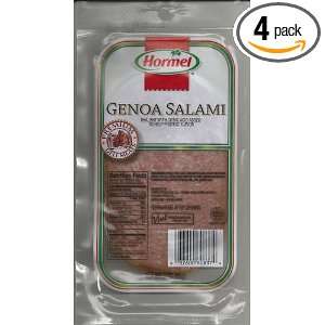 Genoa Salami Sliced Premium Deli Meat (4 Grocery & Gourmet Food