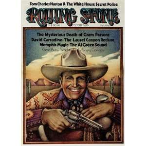  Gene Autry, 1973 Rolling Stone Cover Poster by Gary 