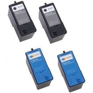  Dell 926 4 Pack 2 x High Capacity Black Ink Cartridges 