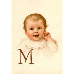   Paper poster printed on 12 x 18 stock. Baby Face M