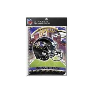  Baltimore Ravens 3D 1 Subject Notebook Case Pack 48 