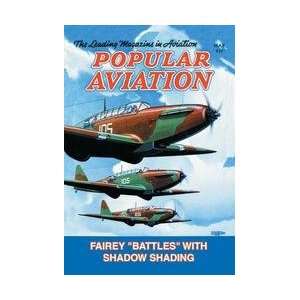 Fairey Battles with Shadow Shading 20x30 poster:  Home 