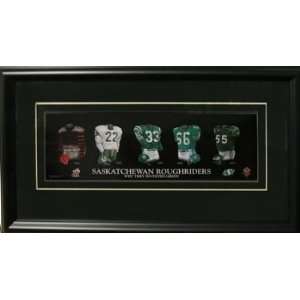  Sasketchewan Roughriders 5X15 Print Framed   Heritage 