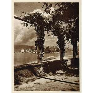  1925 Lago Maggiore Lake Isola Bella Italy Photogravure 