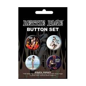  Bettie Page Button Set: Arts, Crafts & Sewing