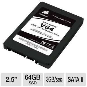  Corsair V64 Nova 64GB 2.5 SATA II SSD Electronics