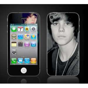 iPhone 4 Justin Bieber #5 Never Say Never My World 2.0 Vinyl Skin kit 