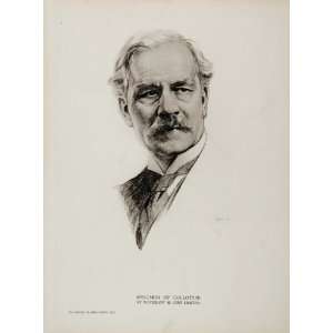1934 Collotype Print Portrait Man Gentleman James Gunn   Original 