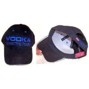   Baseball Cap Vodka Connecting People Hat Embroidered 
