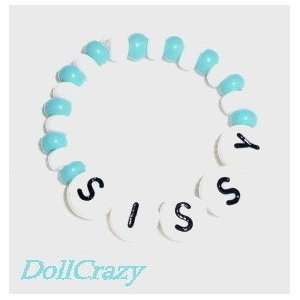   New Turquoise & White NAME BRACELET for Bitty Baby Doll: Toys & Games