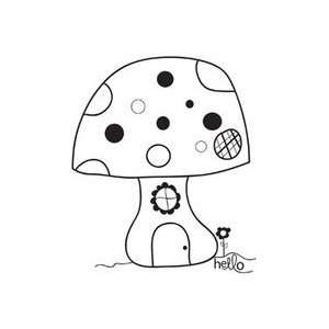  Unity Stamp Itty Bitty Unmounted Rubber Stamp mushroom 