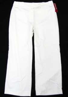 NINE & CO Womens White Tasmania Capri Crop Pants NWT $44  