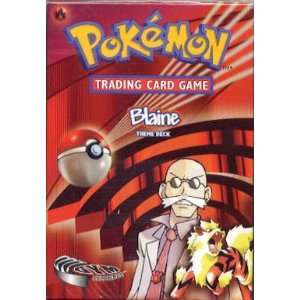   Trading Card Game Gym Challenge Theme Deck Blaine: Toys & Games