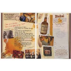  1998 George Dickel Whisky Diaries Vol 5 2 Page Print Ad 