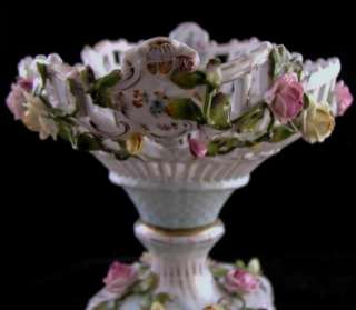   BAVARIAN PORCELAIN BOWL COMPOTE CENTERPIECE MULLLER RIDICULED  
