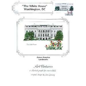   White House Washington DC   Cross Stitch Pattern Arts, Crafts