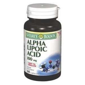  Natures Bounty Alpha Lipoic Acid Caps 100mg 60 Health 