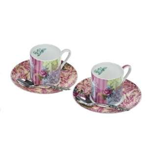 Let Them Eat Cake by Laurence Llewelyn Bowen Pair of Espresso Cups 