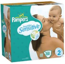 Pampers Swaddlers SENSITIVE Baby Diapers, FREE SHIP  