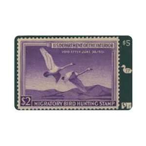 Collectible Phone Card Duck Hunting Permit Stamp Card #17 Void After 