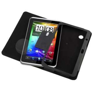 4in1 For HTC Flyer Tablet Leather Case+Film+Stylus+More  