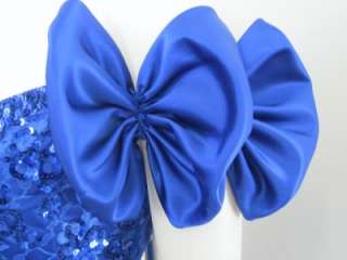 Vintage Evenings Royal Blue Sequin Prom Dress  