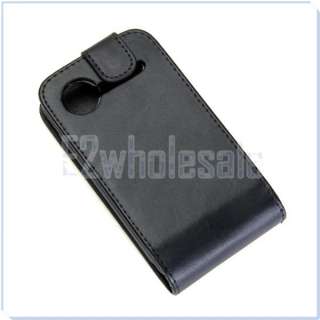 Black Leather Case Cover Pouch for HTC Incredible S G11  