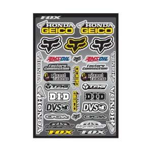 Fox Racing Team Geico Sticker Packs Dirt Bike Motorcycle Graphic Kit 