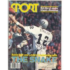  Raiders Qb Ken Stabler Signed Si Sport Magazine Sports 