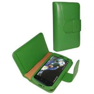  Piel Frama 417 Green Leather Wallet for HTC Touch HD Cell 