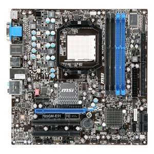  MSI, MSI 785GM E51 Desktop Motherboard   AMD   Socket AM3 