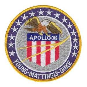  Apollo 16 Young Mattingly Duke 4 Round Embroidered Patch 